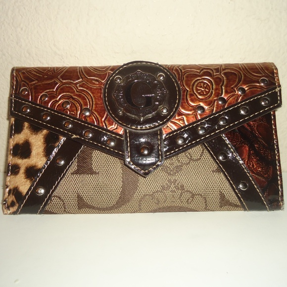 G Women's Tan Canvas Wallet Button Size--7.5x4 in - Picture 1 of 11